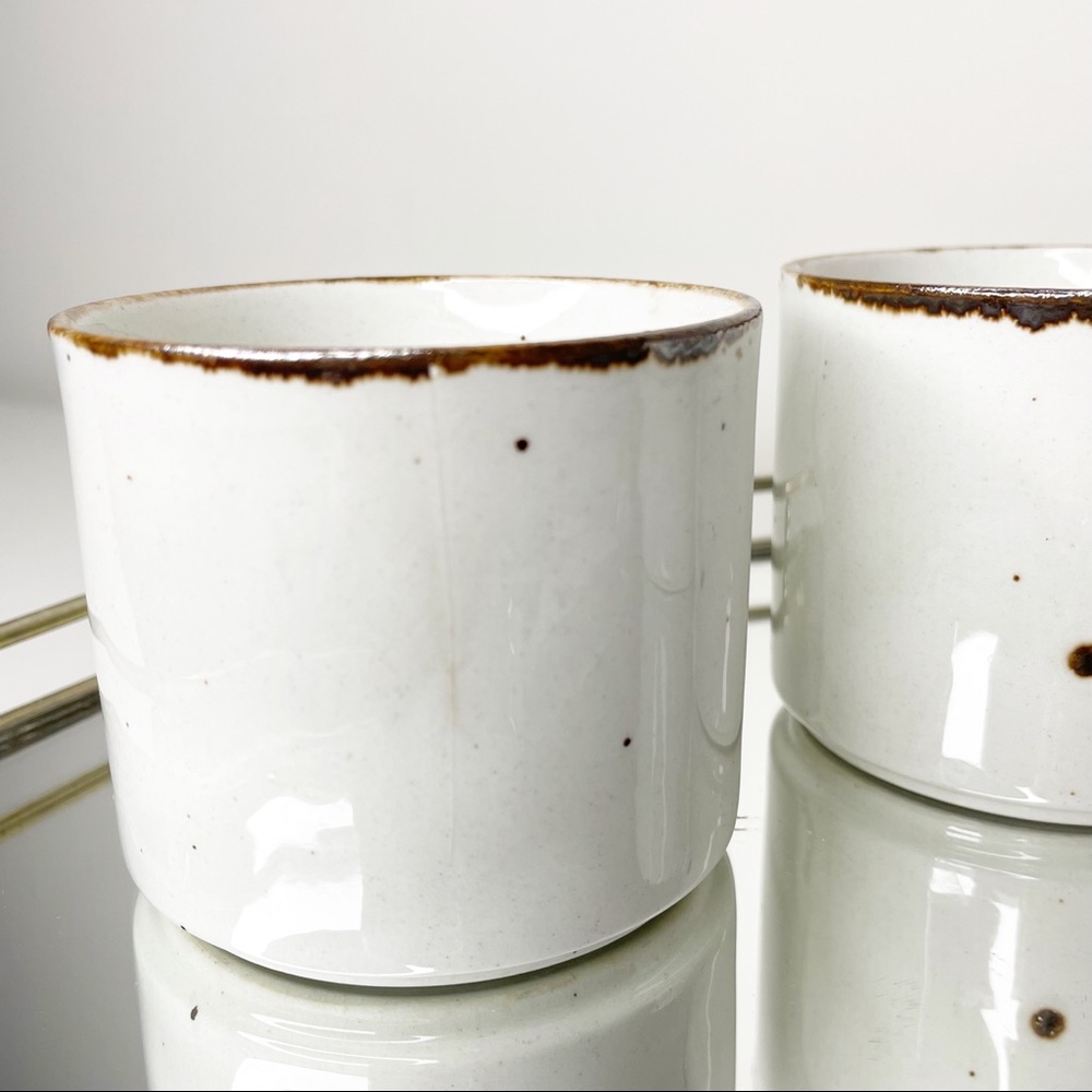 Set of 4 Brown Speckle Mini Mugs - Picture 11 of 16
